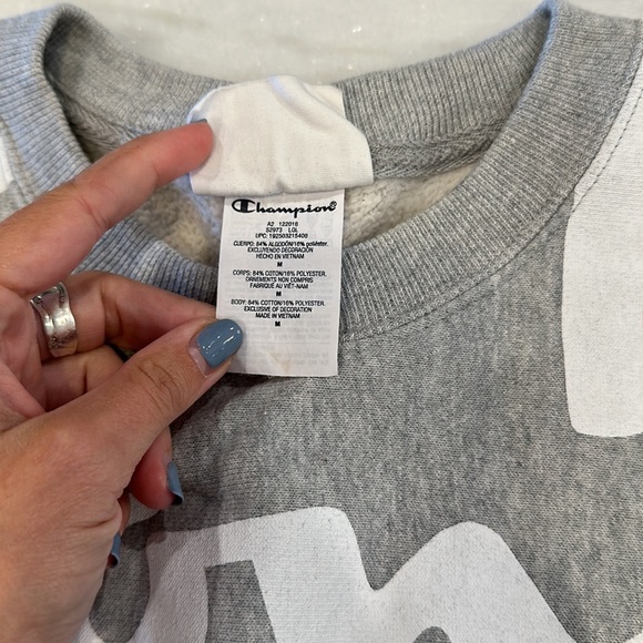 Champion Reverse Weave All Over Pattern Pullover - Picture 6 of 9